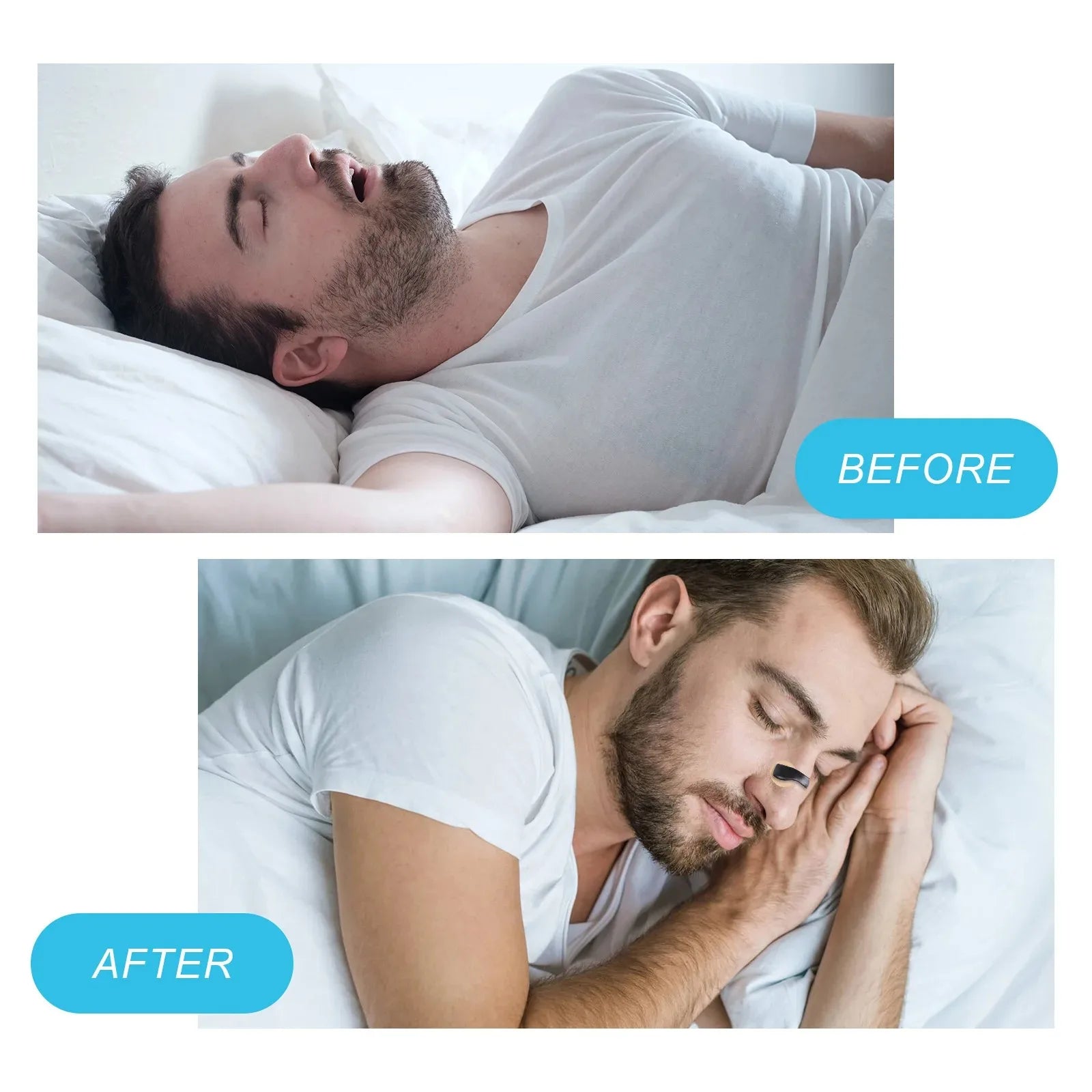 Magnetic Nose Strips Intake Breathing Anti-Snoring Nose Clip Nasal